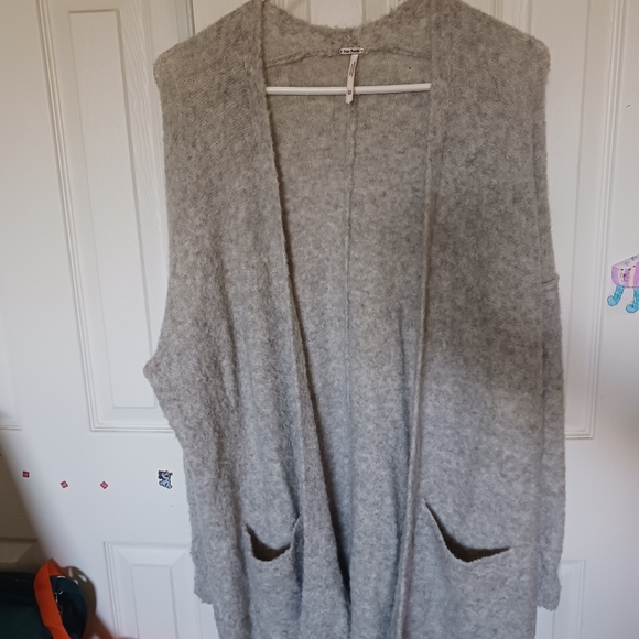 Free People Sweaters - Free People Wool Women Open Cardigan Sz XS P Gray Great Condition